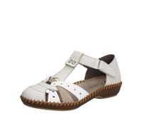Rieker Damen Halbschuhe M1655-61 beige Gr. 36