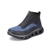 Rieker Damen High-Top Sneaker M6052, Frauen Halbschuhe,Strassenschuhe,Sportschuhe,Freizeitschuhe,Turnschuhe,schwarz Kombi (00),37 EU / 4 UK