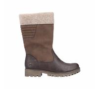 Rieker Damen Hochschaftstiefel Braun, Damen, Größe: 39, Material: Kunstleder/Textil