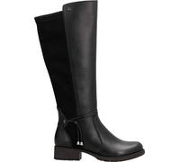 Rieker Damen Hochschaftstiefel Schwarz, Damen, Größe: 40, Material: Glattleder/Textil