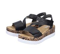 Rieker Plateau Sandale Damen schwarz 40
