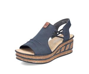 Rieker Damen Keilsandalen 68175, Frauen Sandalen