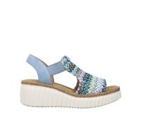 FSK Damen Sandalen blau-multi/aqua - Gr. - 39