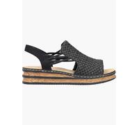 Rieker Damen 62941 Sandale, Schwarz, 40 EU
