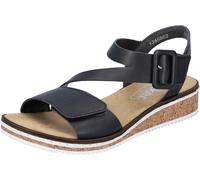 Rieker Damenschuhe Riemchensandalen schwarz schwarz - Gr. - 38