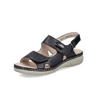 Rieker Damen Sandalen 60462 – Klassisch, offen, schwarz – Größe 42 EU (8 UK)