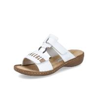 Rieker Damen Klassische Sandalen 60881, Frauen Sandalen,Freizeitschuhe,Sommerschuhe,offene Schuhe,Strandschuhe,Weiss (80),39 EU / 6 UK