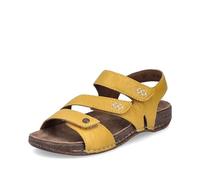 Rieker Damen Klassische Sandalen 61402, Frauen Sandalen,Sommerschuhe,Freizeitschuhe,offene Schuhe,Strandschuhe,gelb (69),38 EU / 5 UK