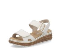 Rieker Damen Klassische Sandalen 62760, Frauen Sandalen,Sommerschuhe,Freizeitschuhe,offene Schuhe,Strandschuhe,beige (60),40 EU / 6.5 UK