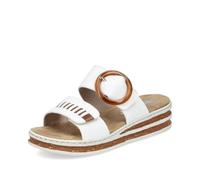 Rieker Damen Klassische Sandalen 62993, Frauen Sandalen,Sommerschuhe,Freizeitschuhe,offene Schuhe,Strandschuhe,Weiss (80),40 EU / 6.5 UK