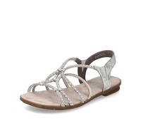 Rieker Pantoletten 64270 - Beige/Gold - Damen Größe 41 EU