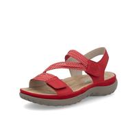 Rieker Damen Klassische Sandalen 64870, Frauen Sandalen,Sommerschuhe,Freizeitschuhe,offene Schuhe,Strandschuhe,rot (33),38 EU / 5 UK