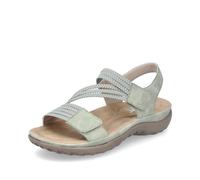 Rieker Damen Klassische Sandalen 64870, Frauen Sandalen,Sommerschuhe,Freizeitschuhe,offene Schuhe,Strandschuhe,grün (52),38 EU / 5 UK