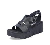 Rieker Sandalen 68063-00 Damen klassisch schwarz Größe 42 EU