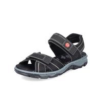 Rieker Damen Klassische Sandalen 68851, Frauen Sandalen,Sommerschuhe,Freizeitschuhe,offene Schuhe,Strandschuhe,schwarz (02),39 EU / 6 UK