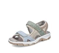 Rieker Damen Klassische Sandalen 68866, Frauen Sandalen,Sommerschuhe,Freizeitschuhe,offene Schuhe,Strandschuhe,Multi (94),39 EU / 6 UK