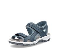 Rieker Damen Klassische Sandalen 68866, Frauen Sandalen,Sommerschuhe,Freizeitschuhe,offene Schuhe,Strandschuhe,blau (12),39 EU / 6 UK