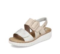 FSK Damen Sandalen beige-gold/perle - Gr. - 39