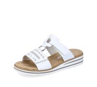 Rieker Damen Klassische Sandalen V0636, Frauen Sandalen,Freizeitschuhe,Sommerschuhe,offene Schuhe,Strandschuhe,Weiss (80),37 EU / 4 UK