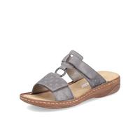 Rieker Damen Klassische Sandalen V2885, Frauen Sandalen,Sommerschuhe,Freizeitschuhe,offene Schuhe,Strandschuhe,grau (42),42 EU / 8 UK