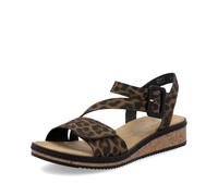 Rieker Damen Klassische Sandalen V3660, Frauen Sandalen,Freizeitschuhe,Sommerschuhe,offene Schuhe,Strandschuhe,Multi (90),42 EU / 8 UK