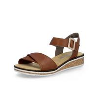 Rieker Damen Klassische Sandalen V3691, Frauen Sandalen,Sommerschuhe,Freizeitschuhe,offene Schuhe,Strandschuhe,braun (22),40 EU / 6.5 UK