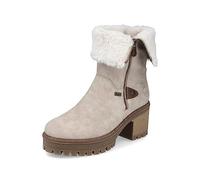 Rieker Damen Klassische Stiefel Y8582, Frauen Stiefel,uebergangsstiefel,uebergangsschuhe,langschaftstiefel,gefüttert,Boots,beige (60),39 EU / 6 UK