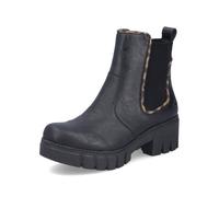 Rieker Damen Klassische Stiefeletten 74562, Frauen Stiefeletten, lose Einlage,Kurzstiefel,uebergangsschuhe,schwarz (00),37 EU / 4 UK