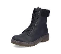 Winterstiefelette RIEKER, Damen, Gr. 40, schwarz, Lederimitat, Textil, unifarben, Basic, Schuhe, mit Innenreißverschluss (66221054-40) schwarz
