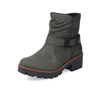 Rieker Damen Klassische Stiefeletten 79263, Frauen Stiefeletten,reißverschluss,Women's,Woman,Lady,Ladies,Boots,Stiefel,Bootee,grün (54),38 EU / 5 UK