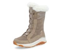 Rieker Winterstiefel Evolution W0070-64 Rauhleder (Stiefel mit seitlichen Reissverschluss und Innenfutter) beige Damen, Größe Euro (US) 38 (7)