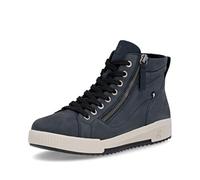 Rieker Damen Stiefeletten W0164 – mit loser Einlage – Blau, Gr. 36 (EU/3.5 UK)