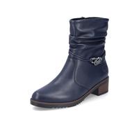 Rieker Damen Klassische Stiefeletten Y0572, Frauen Stiefeletten,reißverschluss,gerafft,Boots,Stiefel,Bootee,Booties,blau (14),42 EU / 8 UK