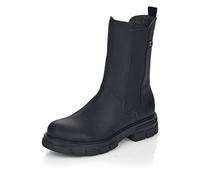 Rieker Damen Klassische Stiefeletten Z9180, Frauen Stiefeletten,Kurzstiefel,uebergangsschuhe,reißverschluss,schwarz (02),42 EU / 8 UK