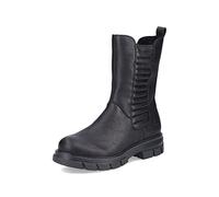 Rieker Schlupf/Reißverschlussstiefelette Warmfutter für Damen, schwarz, Gr. 38 EU