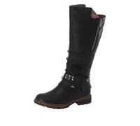 Winterstiefel RIEKER Gr. 40, Varioschaft, schwarz Damen Schuhe Winterstiefel mit TEX-Membran, Varioschaft (10926764-40)