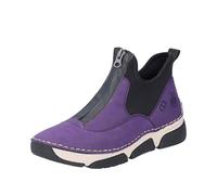 Slip-On Sneaker RIEKER Gr. 41, lila (aubergine, schwarz) Damen Schuhe Bestseller (56376960-41) aubergine, schwarz
