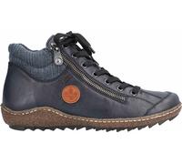 Rieker Damen Kurzstiefel Blau, Damen, Größe: 42, Material: Kunstleder/Textil