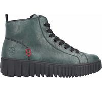 Rieker Damen Kurzstiefel Grün, Damen, Größe: 38, Material: Kunstleder/Textil