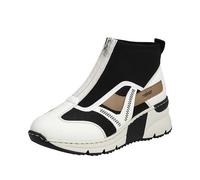 Rieker Kurzstiefel N6360 Bequem, Reißverschluss Damen Weiß Größe 41 EU