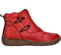 Rieker Damen Kurzstiefel Rot, Damen, Größe: 36, Material: Kunstleder/Textil