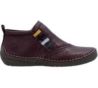 Rieker Schlupfboots 52584-30 Damen Lederimitat brombeere Größe 37 mit Innenreißverschluss