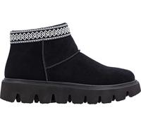Rieker Damen Kurzstiefel Schwarz, Damen, Größe: 38, Material: Leder/Textil