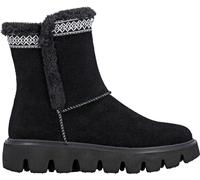 Rieker Damen Kurzstiefel Schwarz, Damen, Größe: 40, Material: Leder/Textil