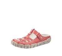 RIEKER Damen Clogs beige / rot, Größe 38, 3546365 Beige / Rot 38