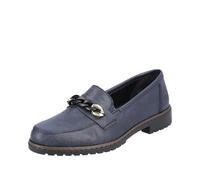 Rieker Damen Loafer 51869-14 blau Gr. 42