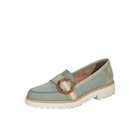 Rieker Damen Loafer 54864-52 grün Gr. 40