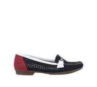 Rieker Damen Loafer Blau, Damen, Größe: 41, Material: Kunstleder/Synthetik