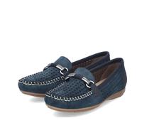 Rieker Blau Mokassin für Damen, blau, Größe 39 EU