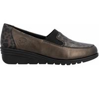 Rieker Damen Loafer Bronze, Damen, Größe: 39, Material: Glattleder/Textil